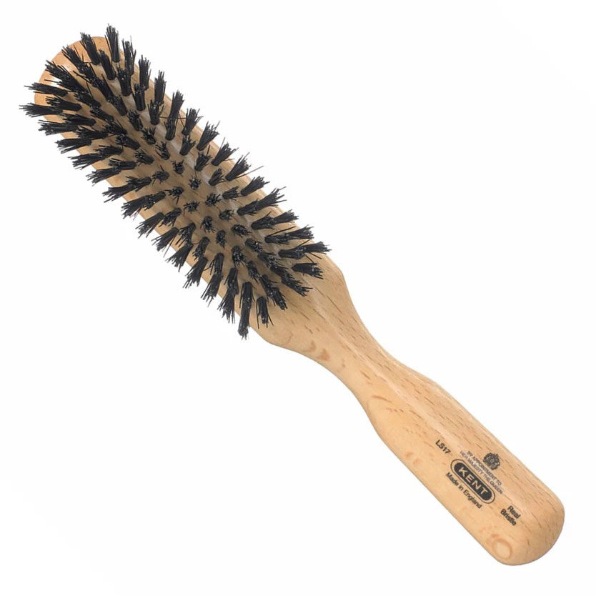 LS17 - Satinwood Pure Black Bristle Narrow Brush