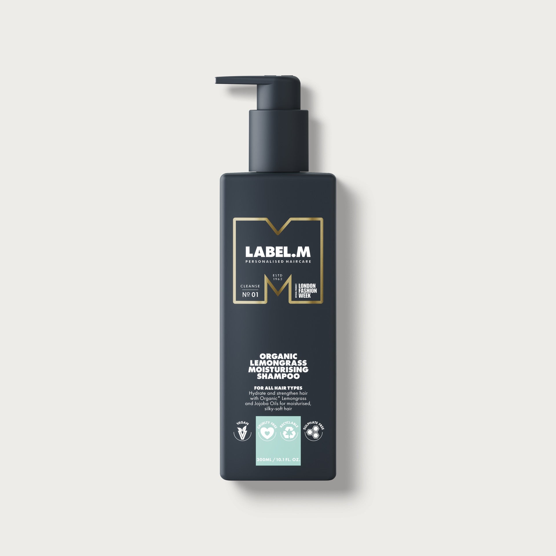 Organic Lemongrass Moisturing Shampoo 300ml