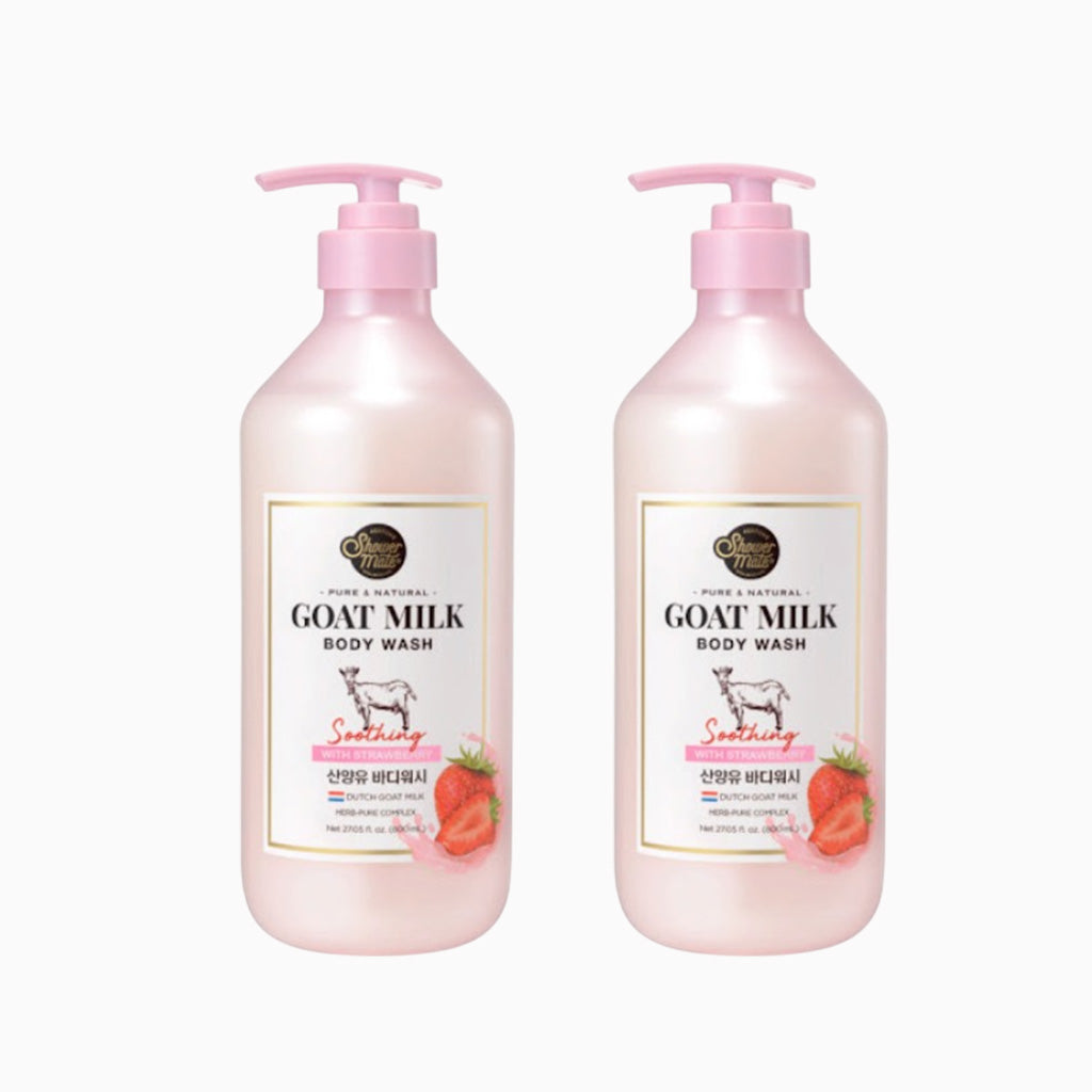 Korea Shower Mate Goat Milk Body Wash Strawberry