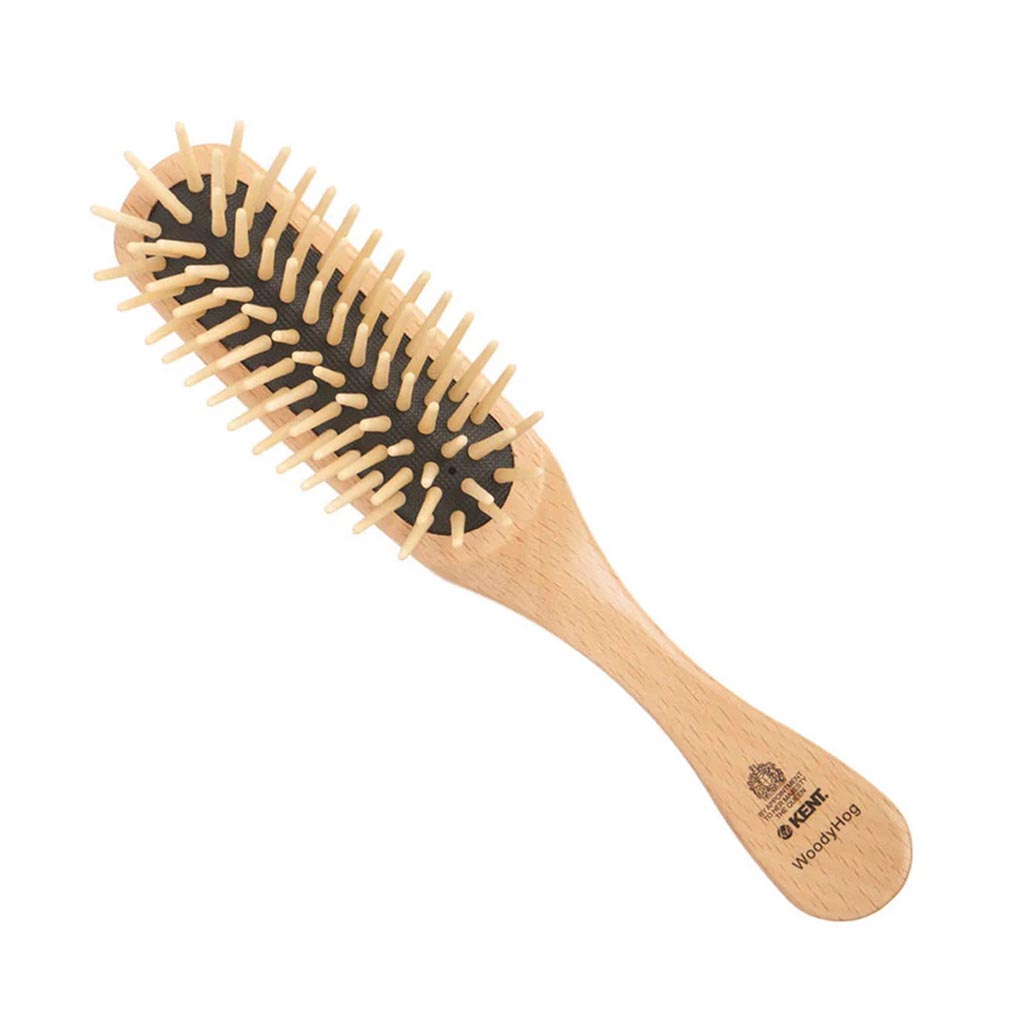 WoodyHog - Beechwood Wooden Quill Hairbrush