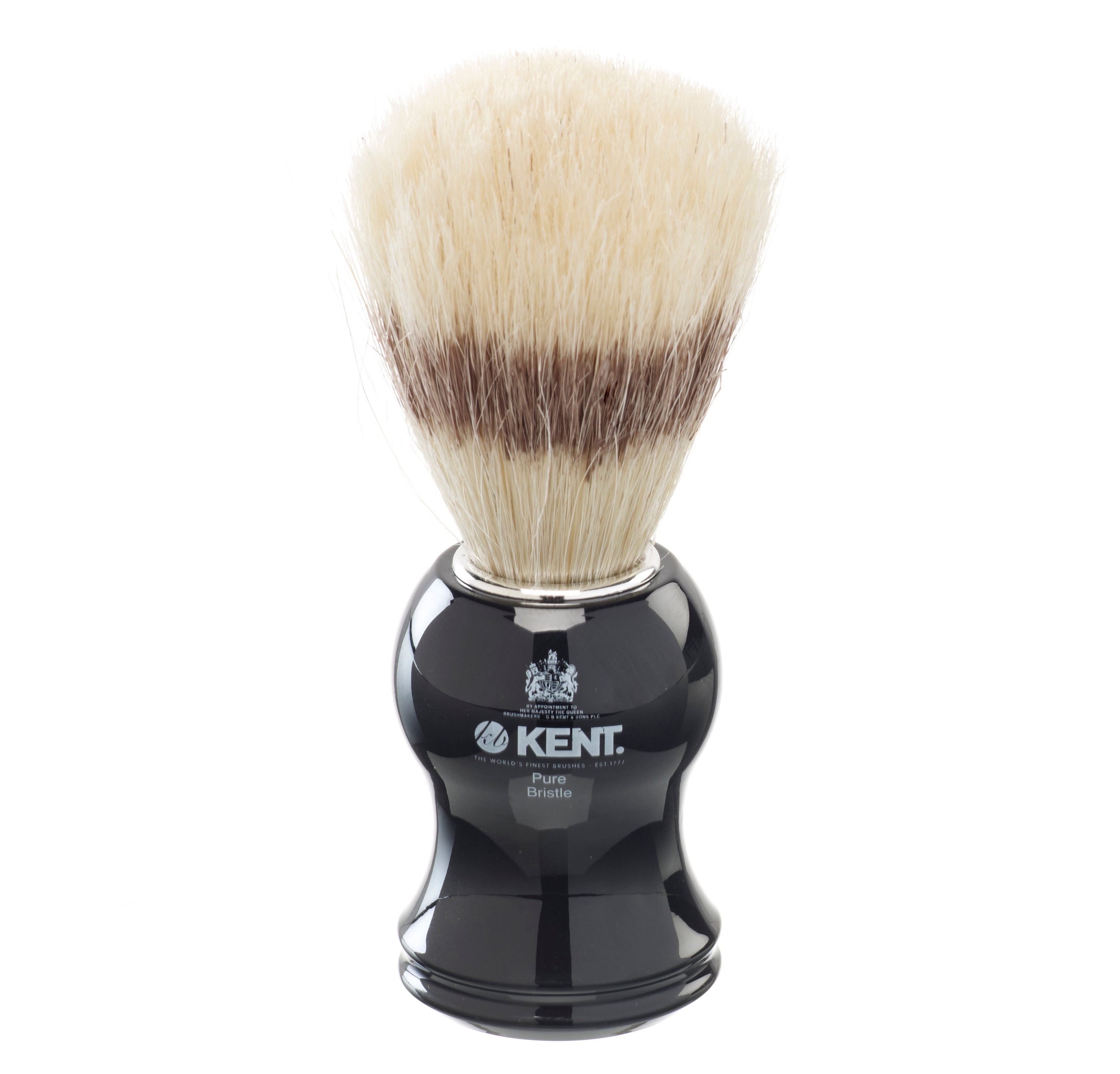 Black Socket, White Bristle Shaving Brush