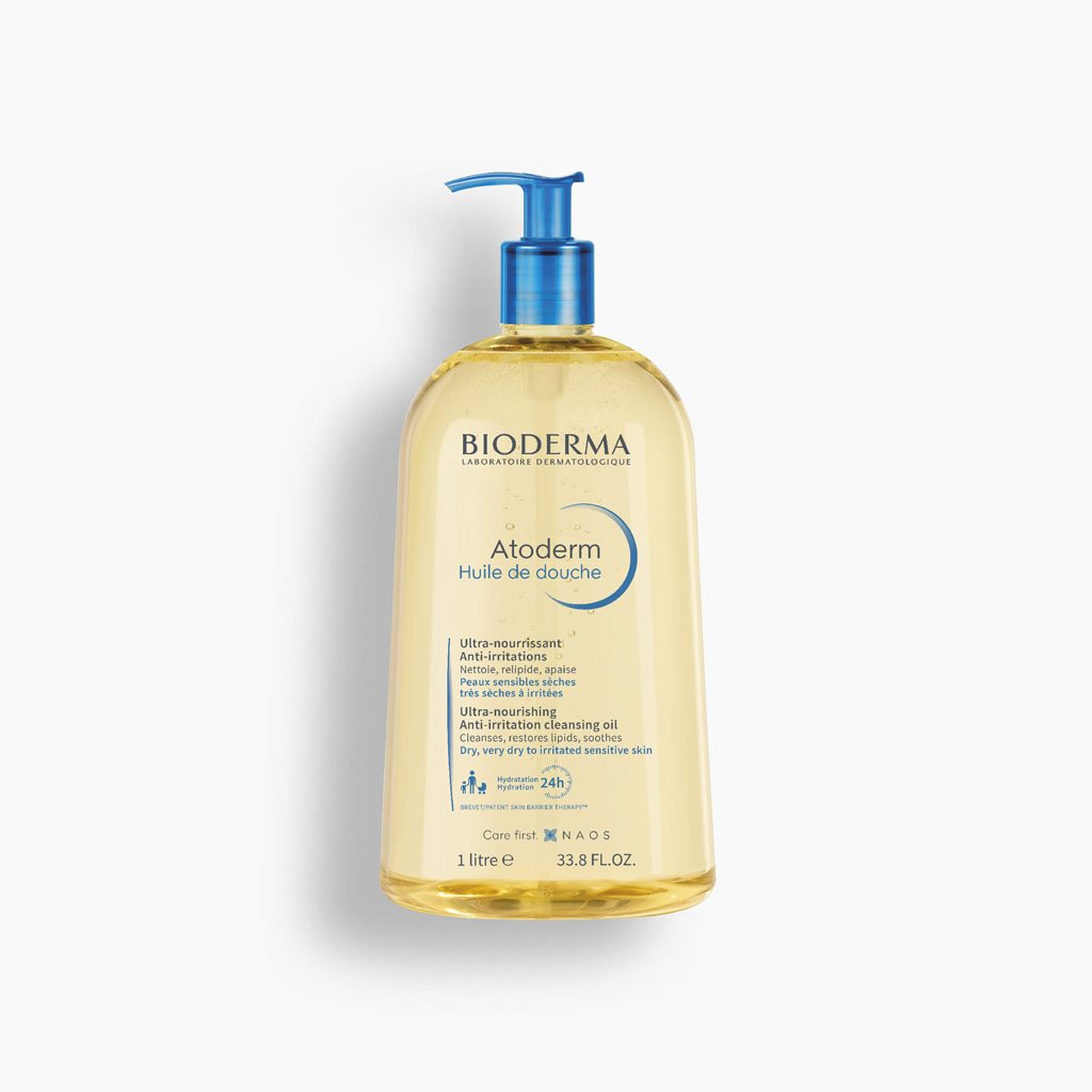 Bioderma Atoderm Huile de douche Anti-Irritation Face & Body Cleansing Shower Oil 1L