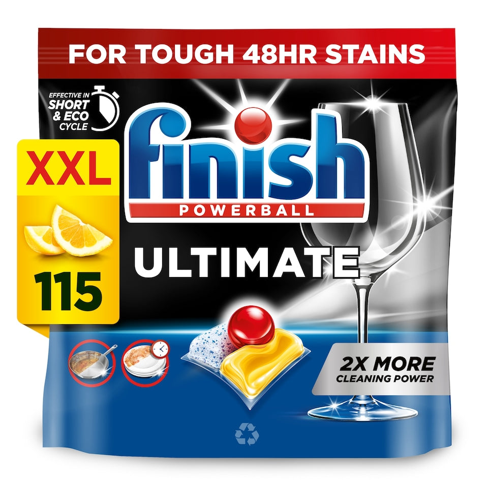Ultimate Infinity Shine Dishwasher 115s Tablets - Lemon