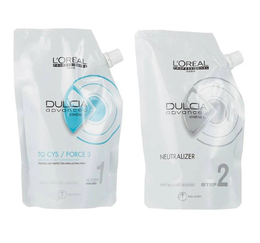Dulcia Advanced Perm Lotion Set 400ml TG CYS (Medium): Colored / Sensitized Hair