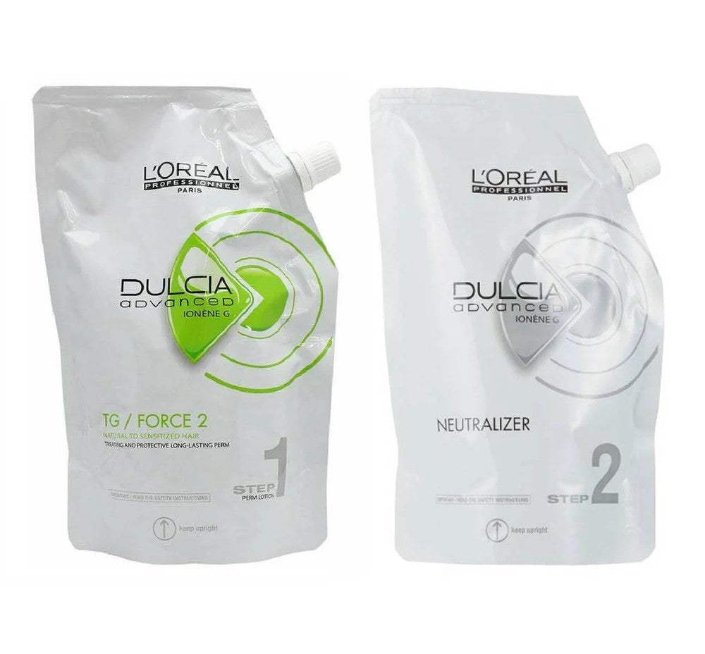 Dulcia Advanced Perm Lotion Set 400ml TG (Strong): Natural Hair