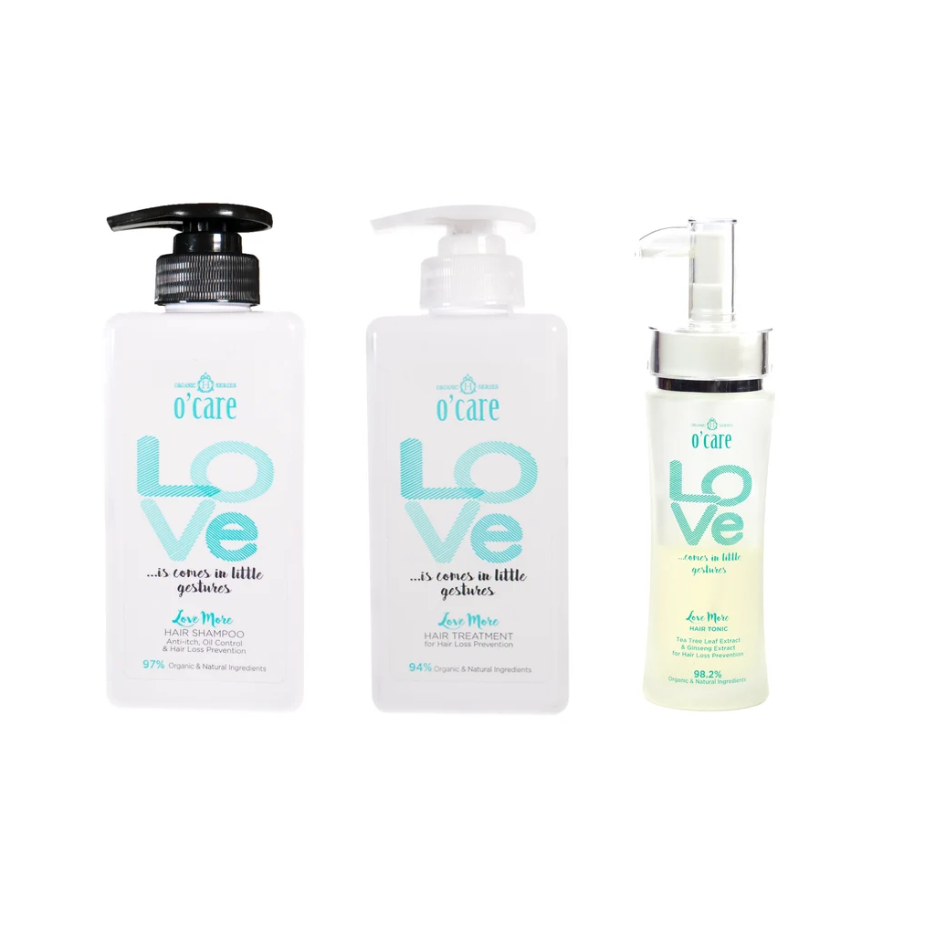 Love More Hair Bundle Deal (Shampoo + Treatment + Tonic)