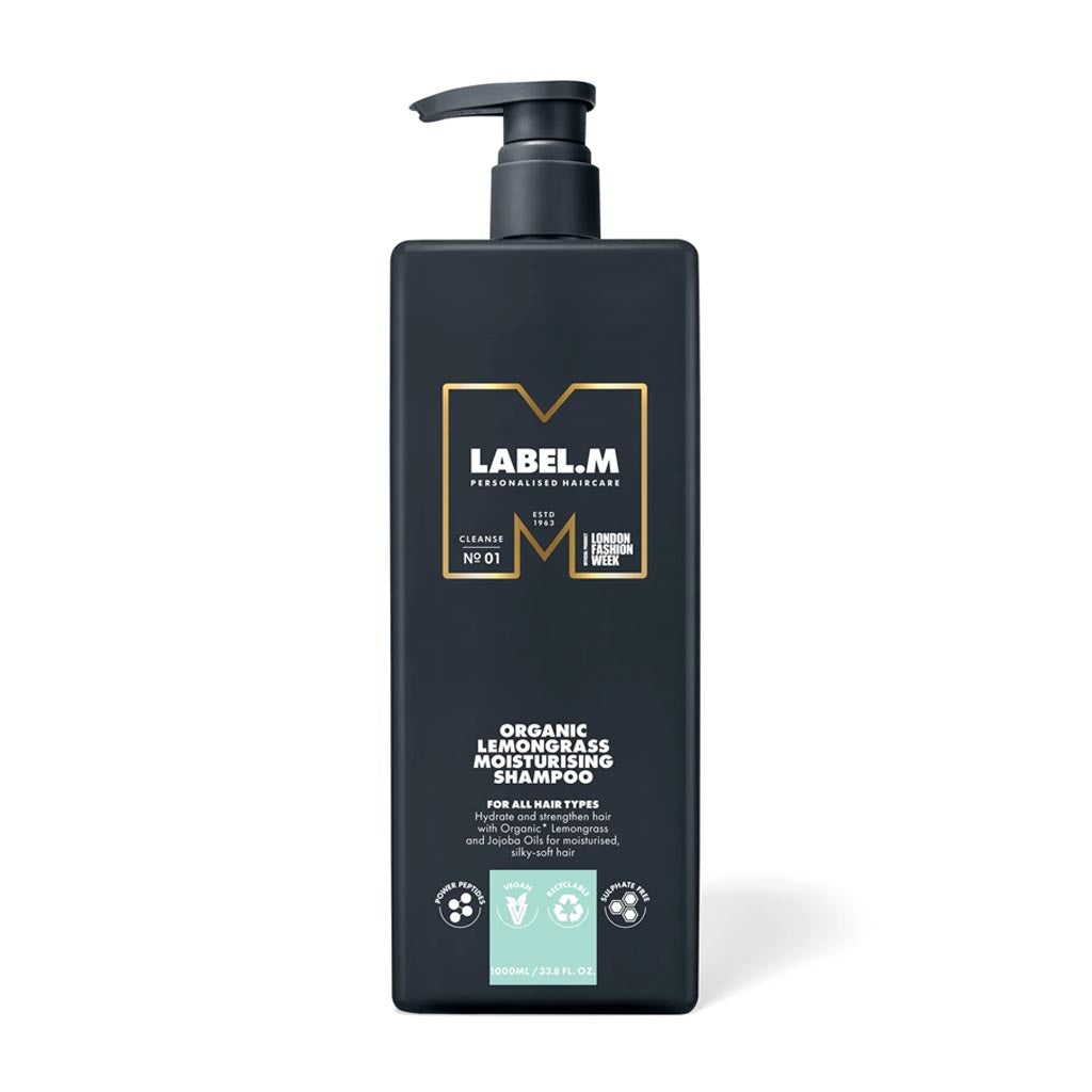 Organic Lemongrass Moisturising Shampoo 1000ML
