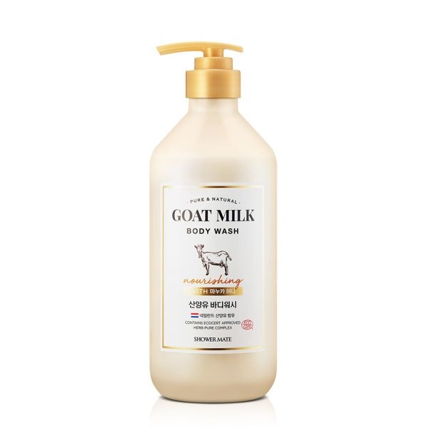 Korea Shower Mate Goat Milk Body Wash With Manuka Honey