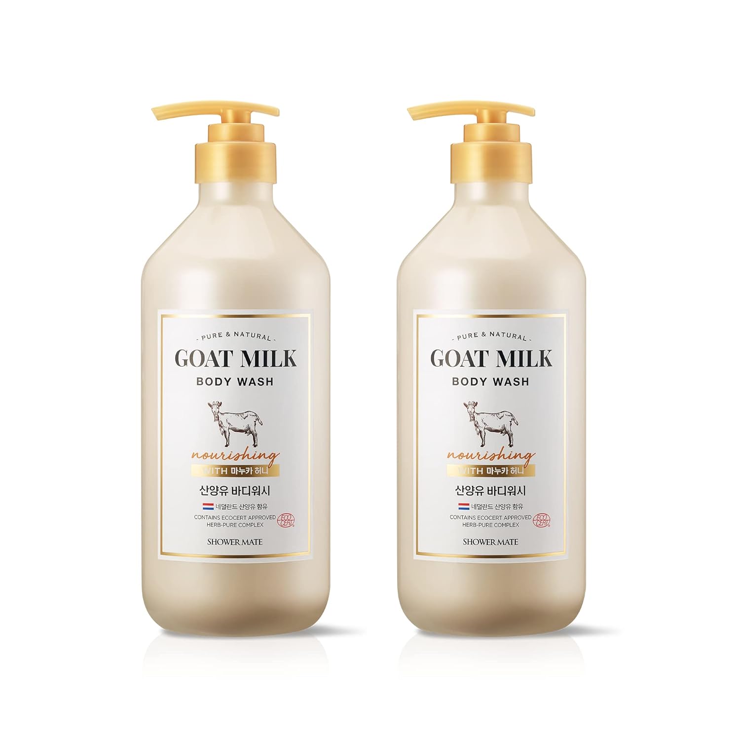 Korea Shower Mate Goat Milk Body Wash With Manuka Honey