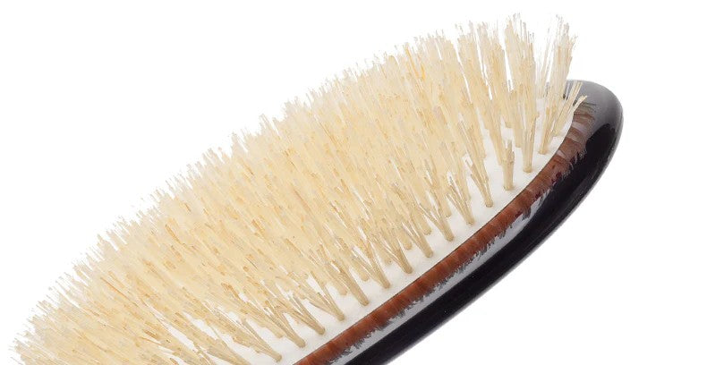 CSGS - Small Soft White Pure Bristle Hairbrush