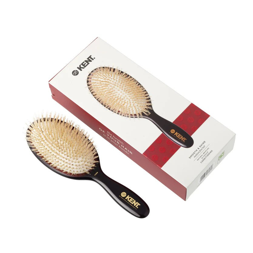 CSGM - Medium Soft White Pure Bristle Hairbrush