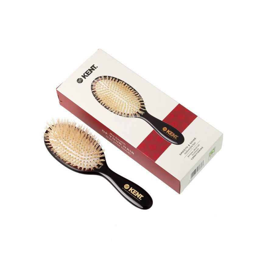 CSGS - Small Soft White Pure Bristle Hairbrush