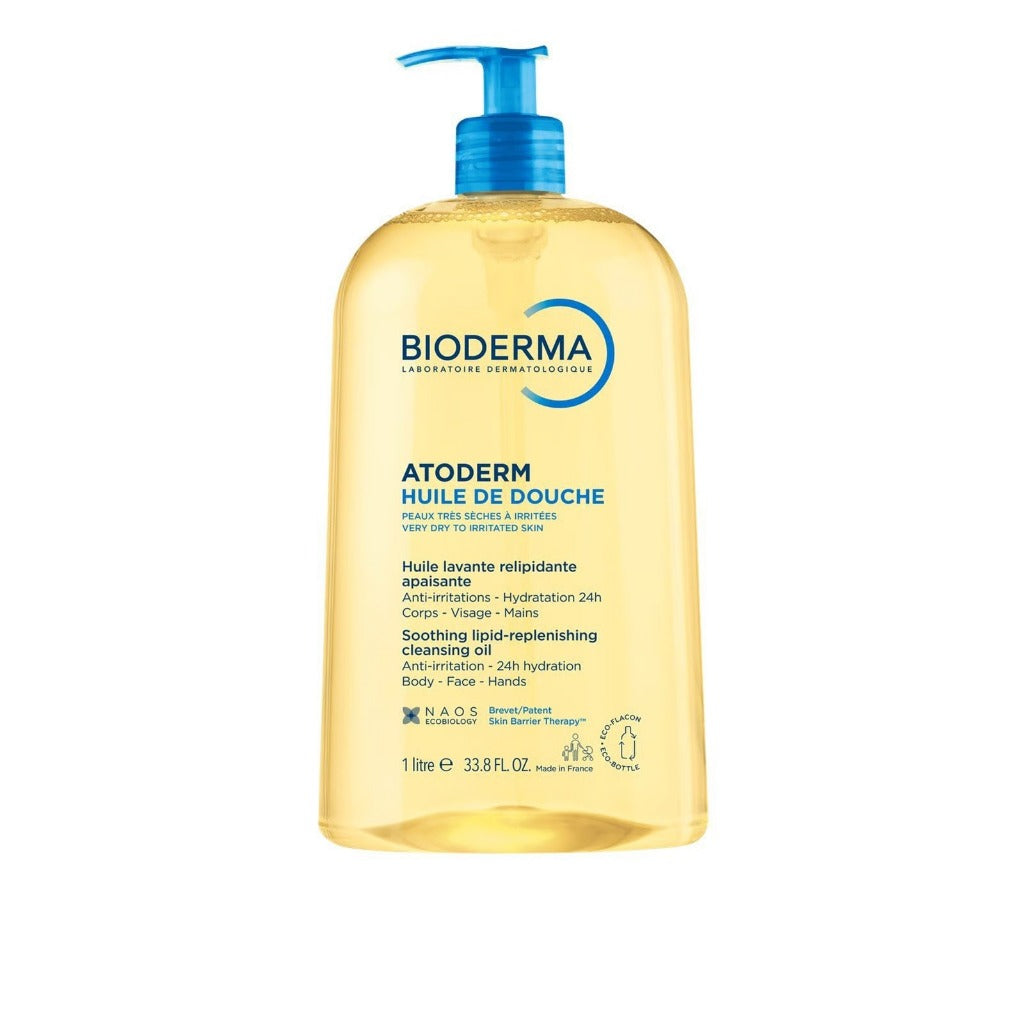 Bioderma Atoderm Huile de douche Anti-Irritation Face & Body Cleansing Shower Oil 1L